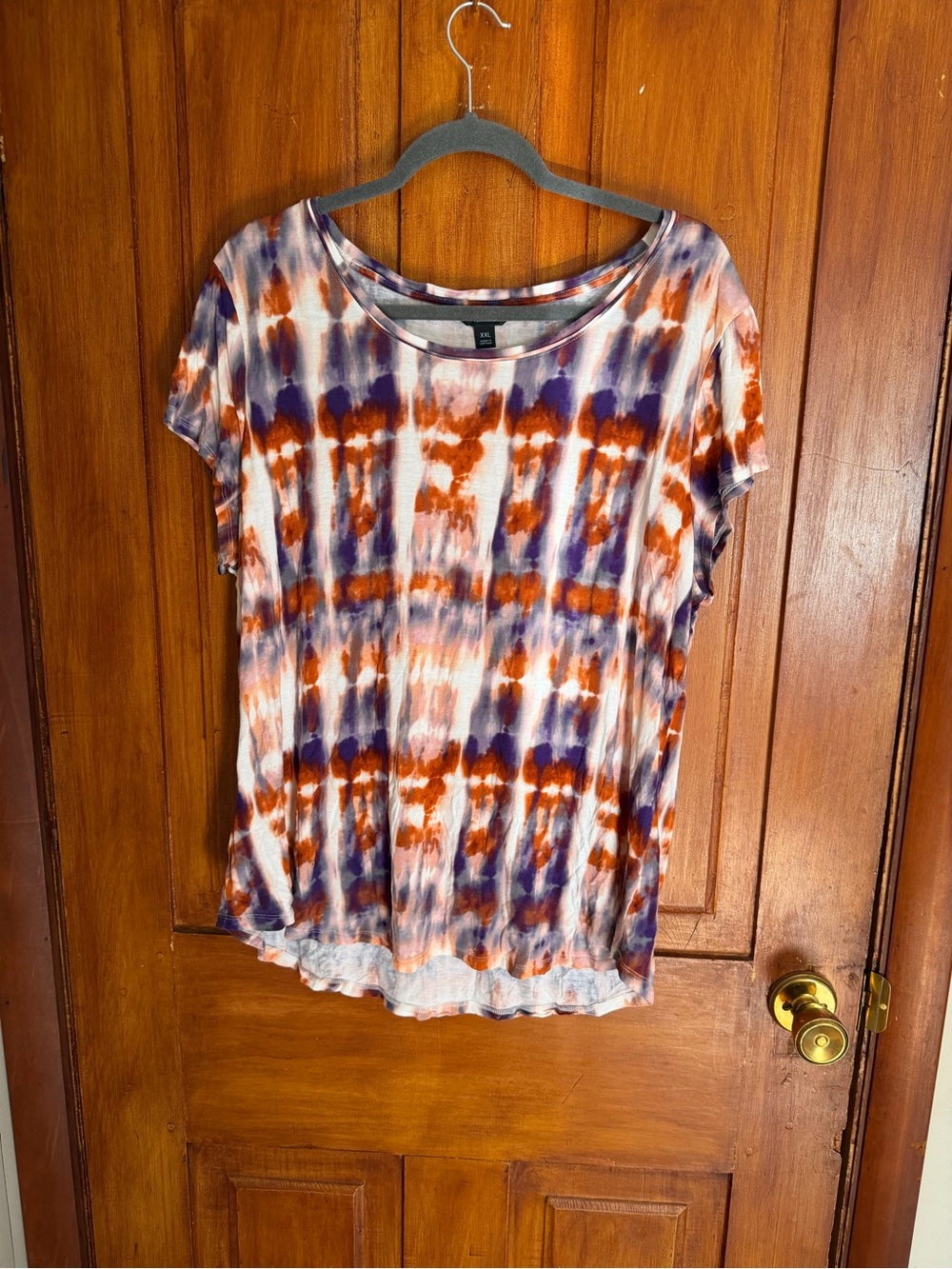 Simply Vera VeraWang Tie-Dye Short Sleeve Tee - Size: XXL